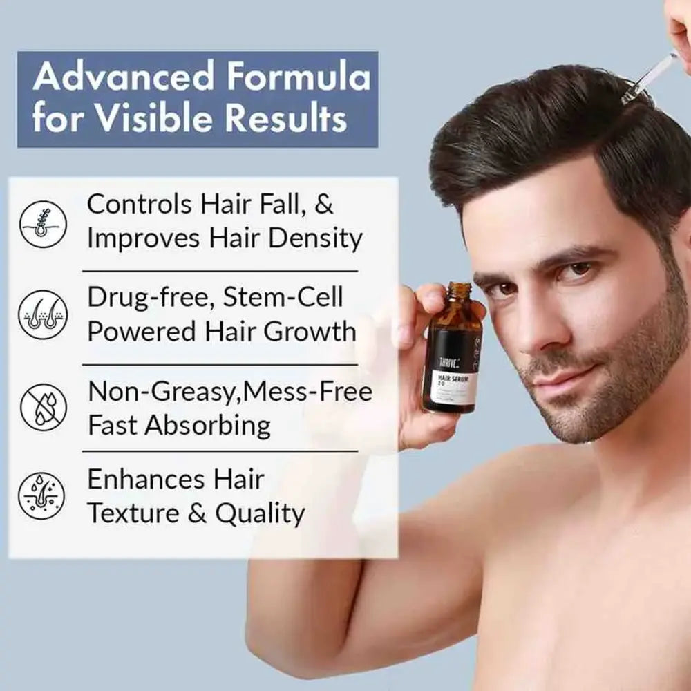 Hair Growth Serum 2.0 For Men & Women, 50ml + Free Rosemary Water Hair Spray, 100ml