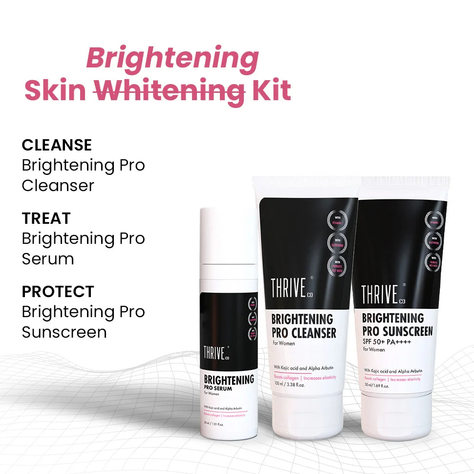 Brightening Pro Kit For Women : Cleanser, Serum & Sunscreen