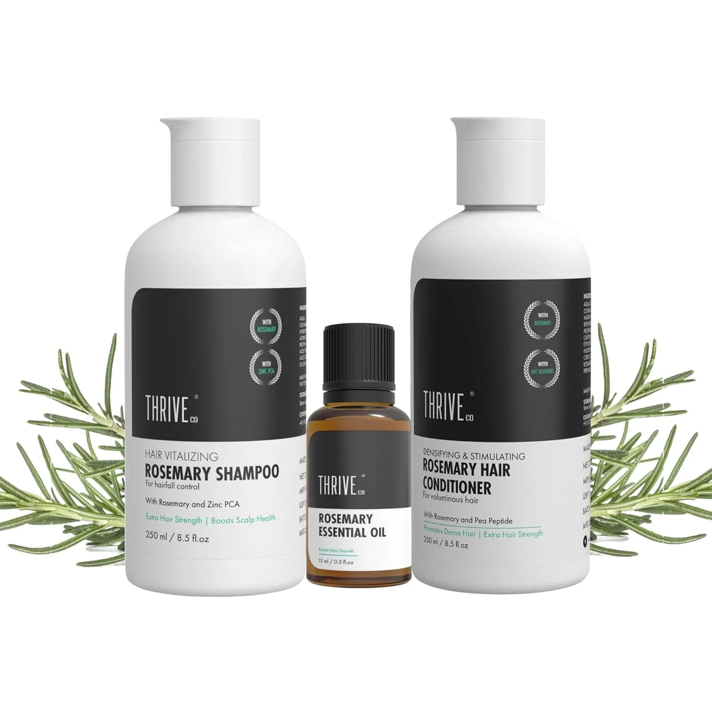 Rosemary Shampoo(250ml), Conditioner (250ml) & Rosemary Essential Oil (15ml) Combo