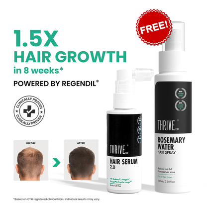 Hair Growth Serum 2.0 For Men & Women, 50ml + Free Rosemary Water Hair Spray, 100ml