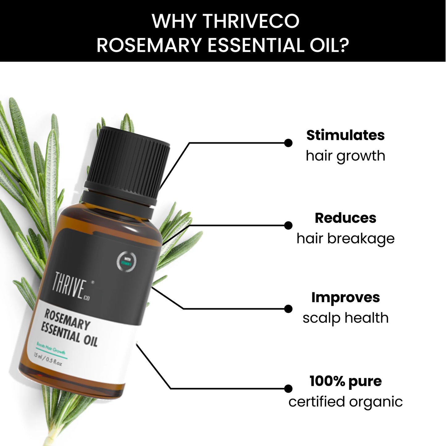 Rosemary Essential Oil, 15ml