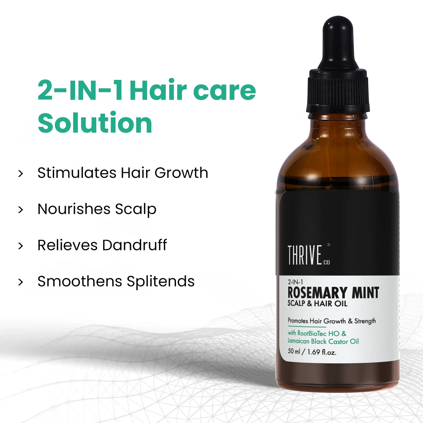 ThriveCo Rosemary Mint Hair Oil for hair growth and scalp health