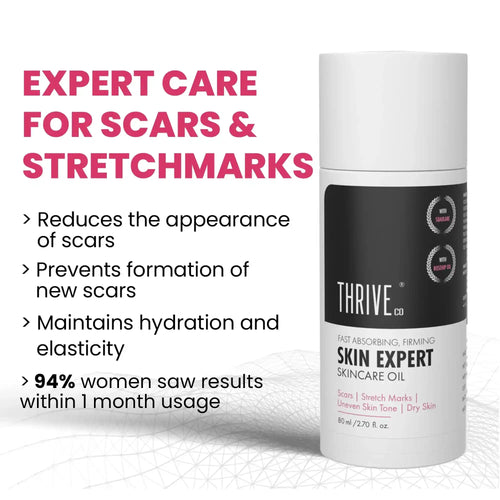 ThriveCo Skin Expert Skin Care Oil for Scars & Stretch Marks