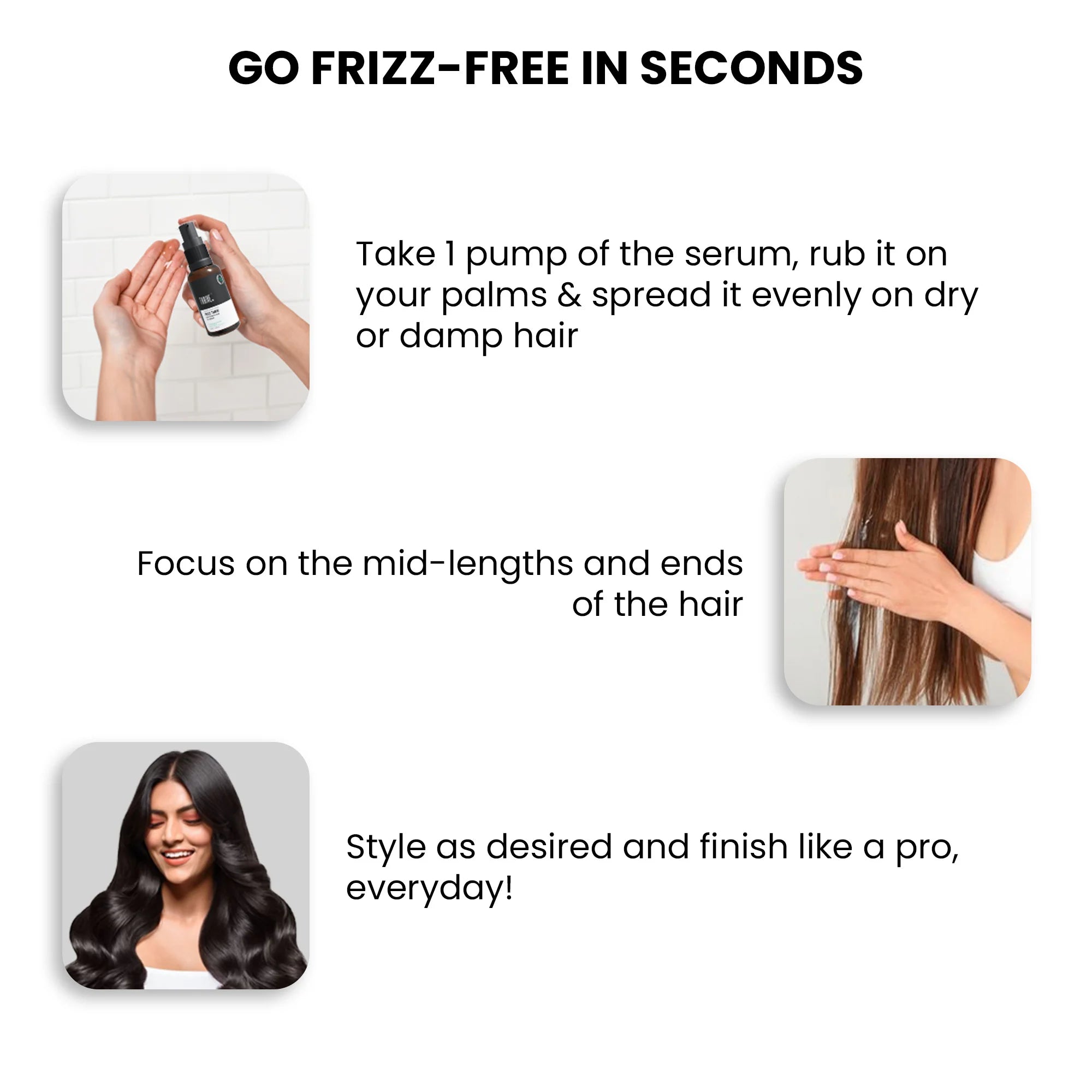 ThriveCo Frizz Tamer Smoothing Hair Oil Serum, 30ml