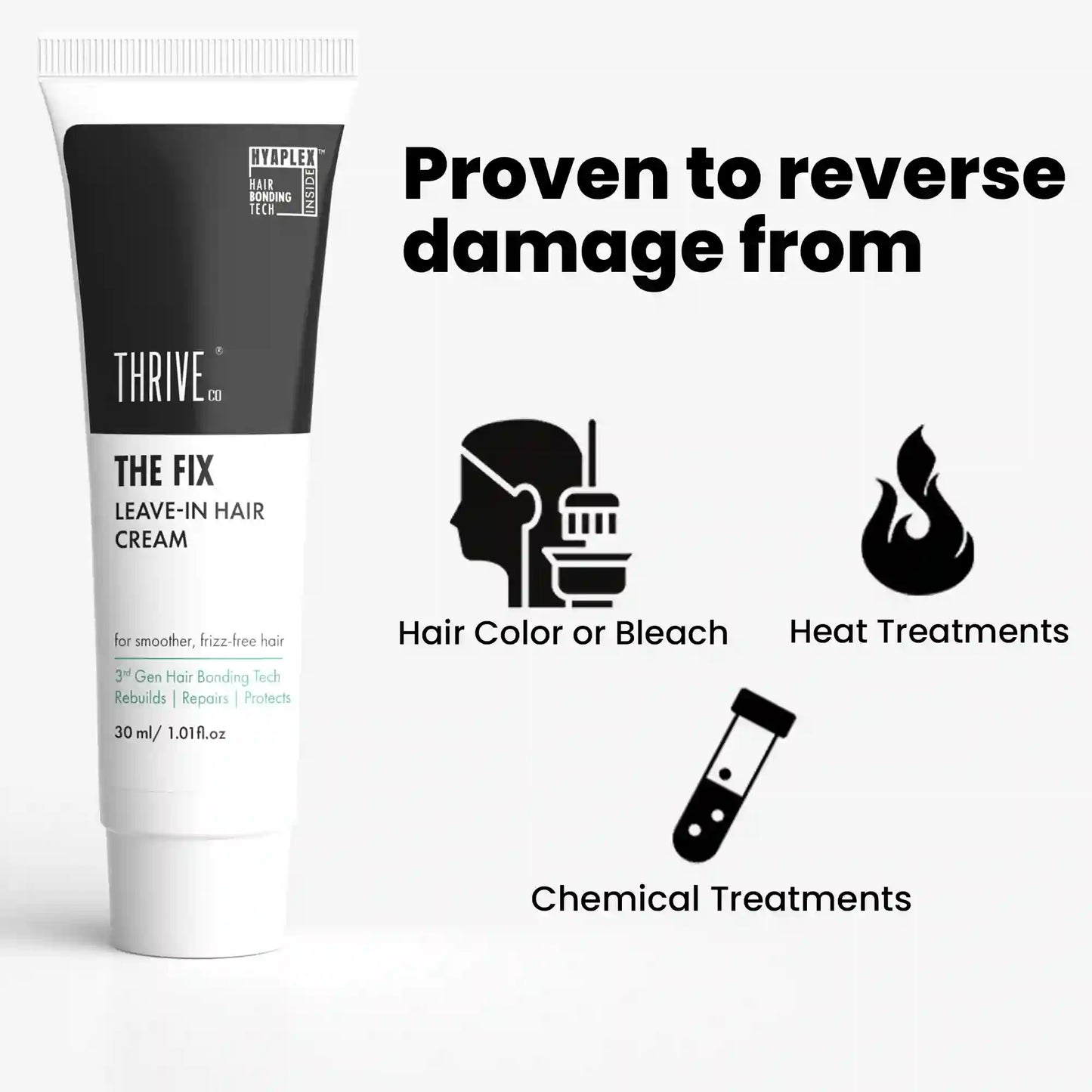 ThriveCo The Fix leave-in hair cream for damaged hair