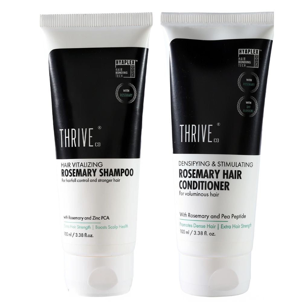 ThriveCo Rosemary Shampoo + Rosemary Conditioner Combo, 100ml each