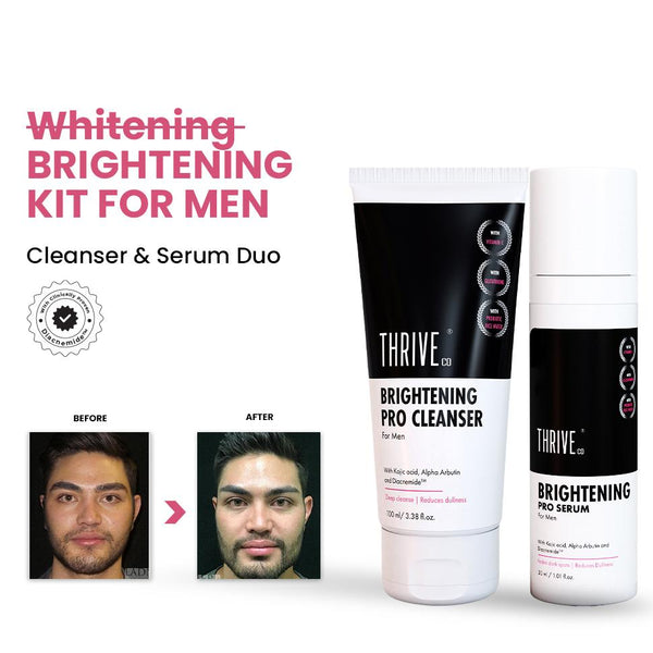 Brightening Pro Cleanser & Serum Kit For Men