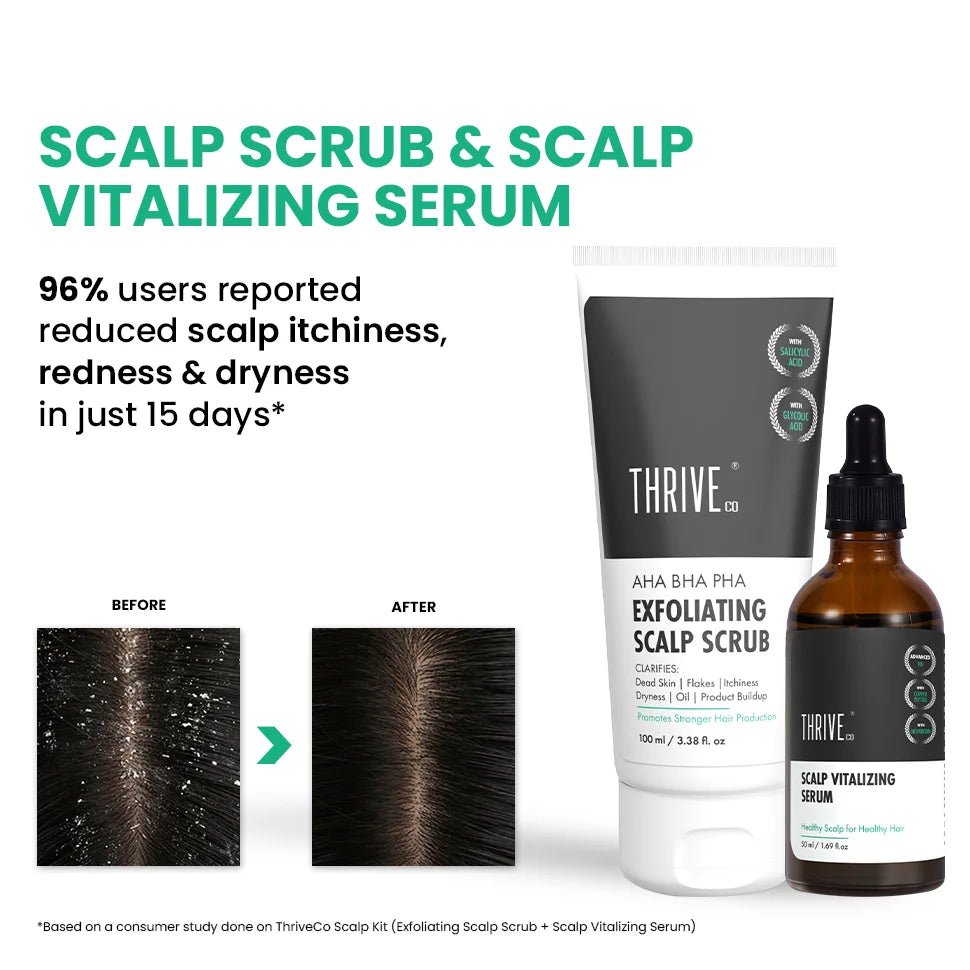 Scalp Exfoliating Scrub (100ml) + Scalp Vitalizing Serum (50ml)