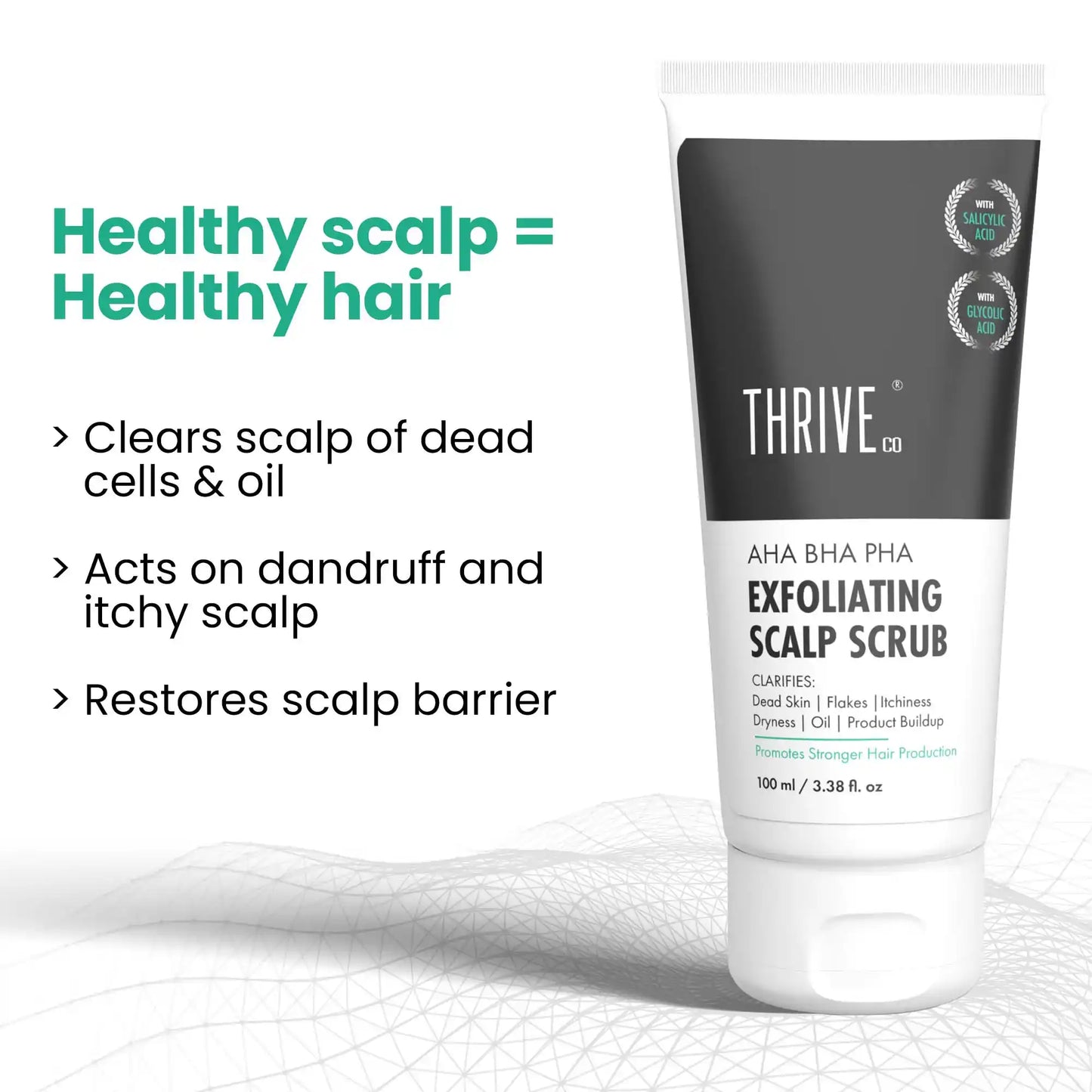 thriveco exfoliating scalp scrub for dandruff