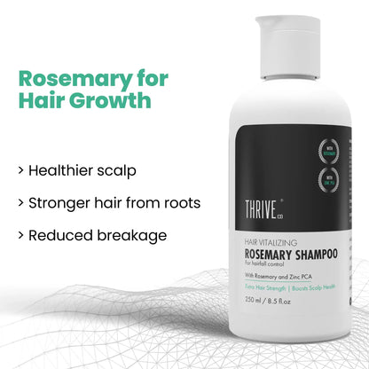 thriveco hair vitalizing rosemary shampoo for hair fall control and hair growth