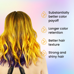 semi permanent yellow hair color