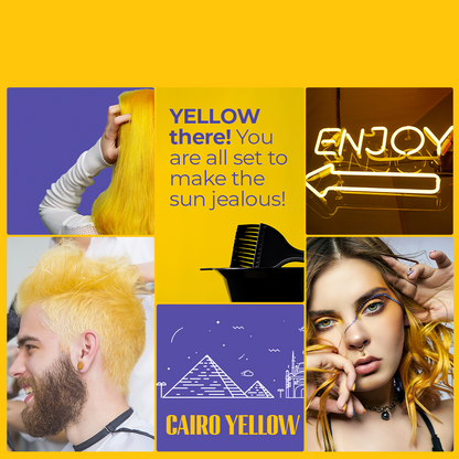 semi permanent hair color cairo yellow